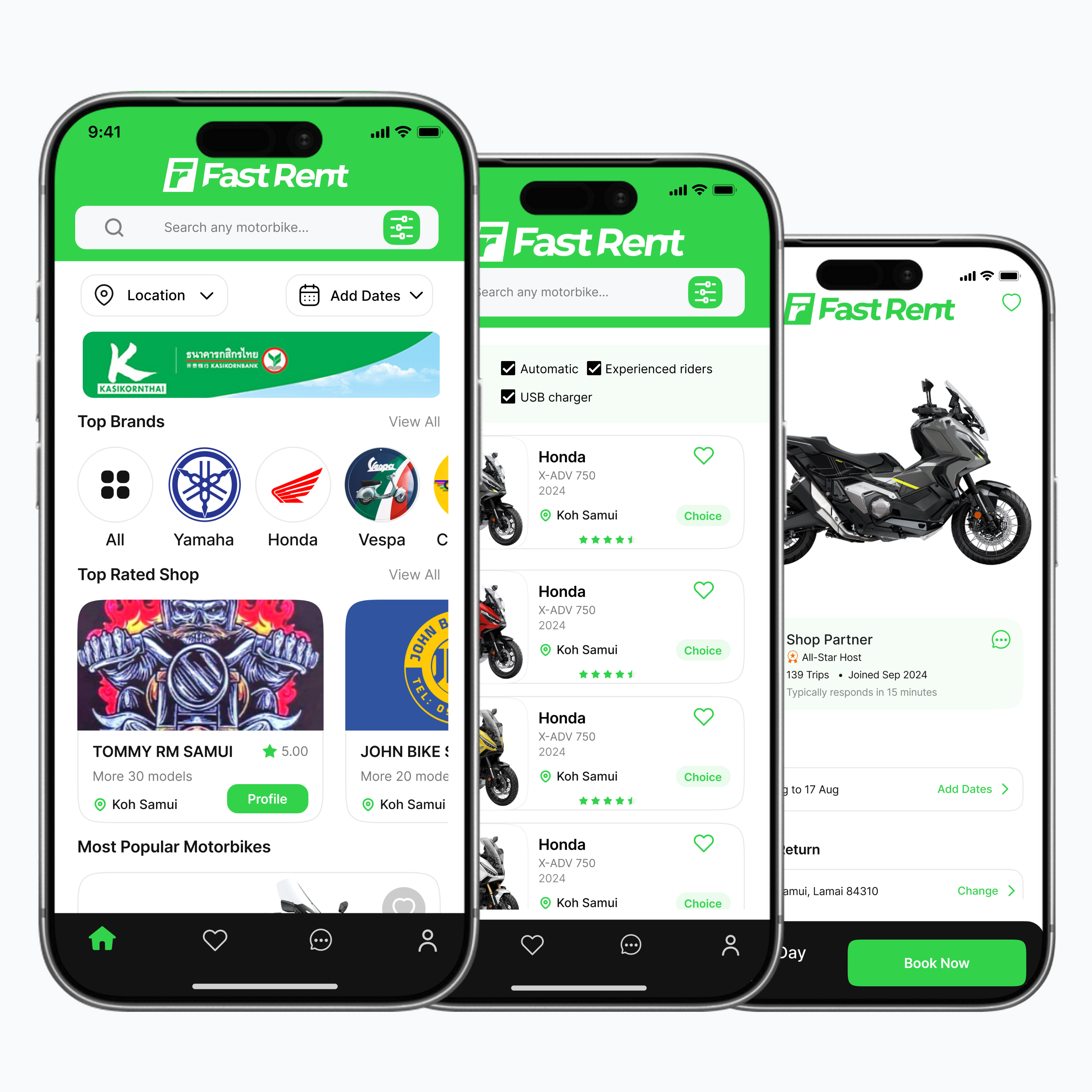 Fast Rent Scooter App Website